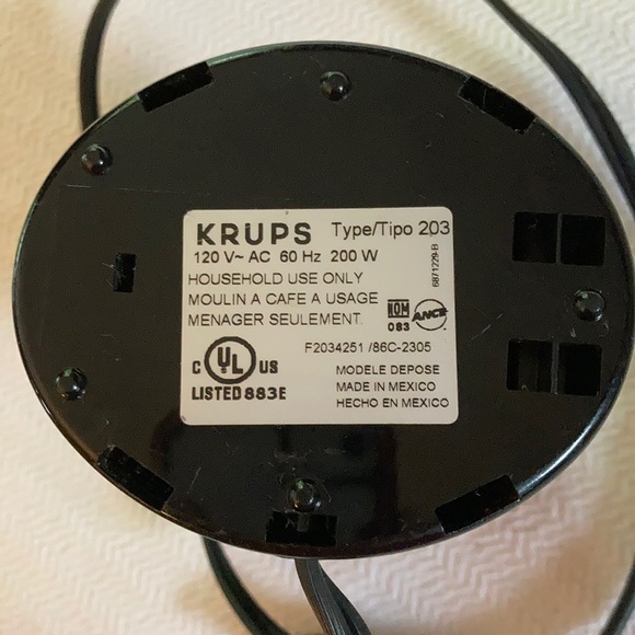 KRUPS COFFEE AND SPICES GRINDER PREOWNED - Picture 4 of 4
